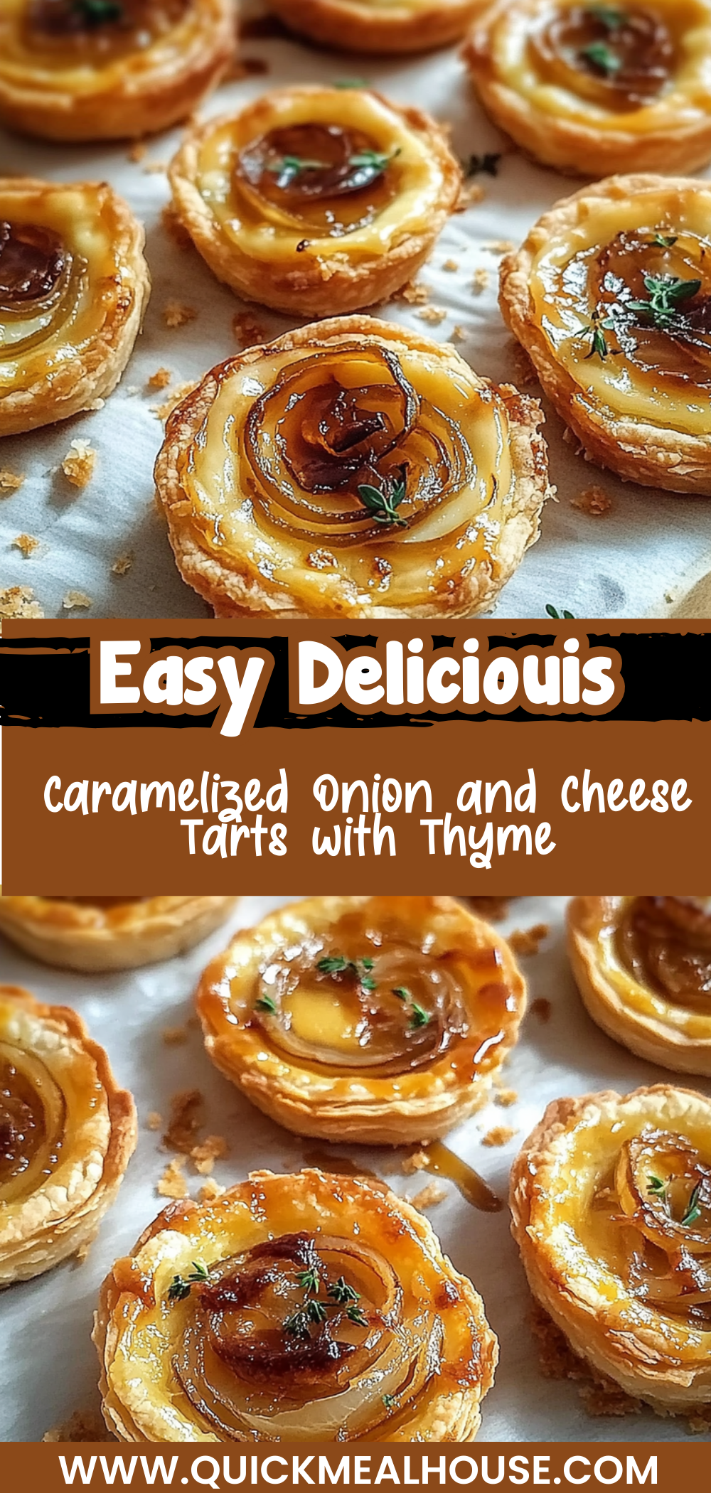 Caramelized Onion and Cheese Tarts