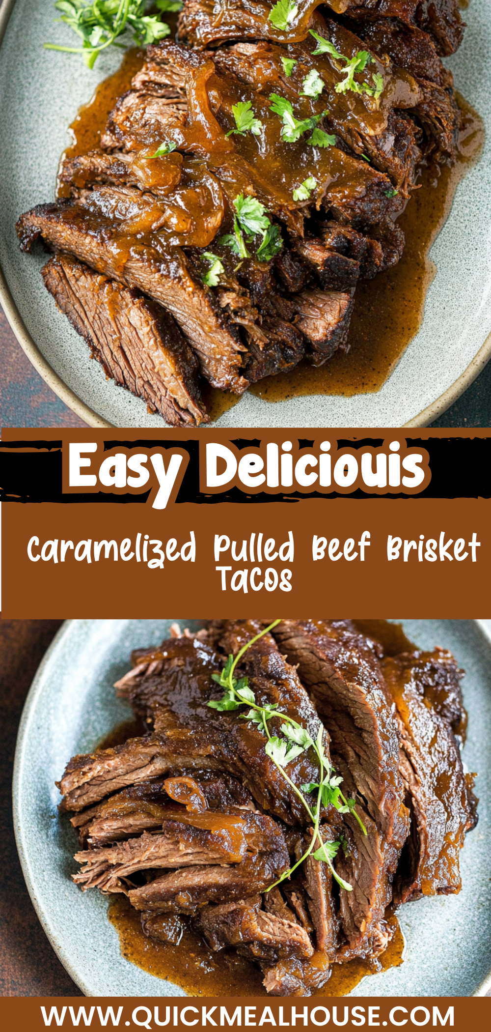 Caramelized Pulled Beef Brisket