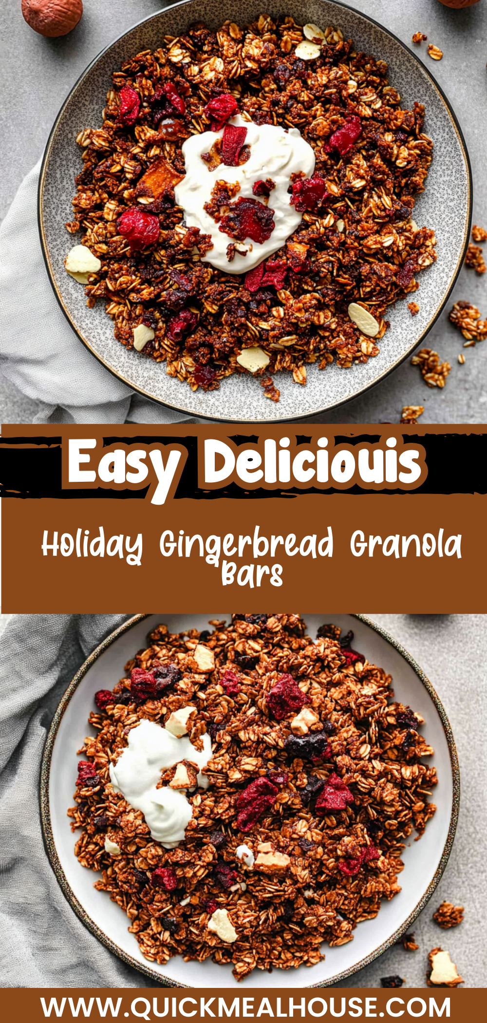 Holiday Gingerbread Granola