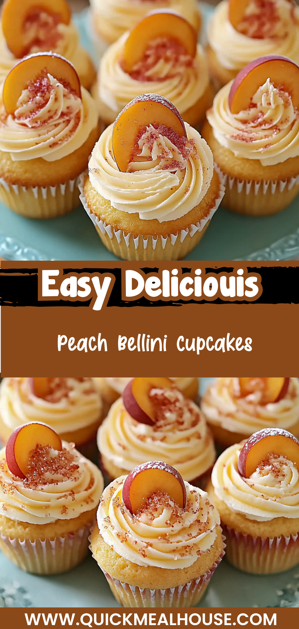 Peach Bellini Cupcakes