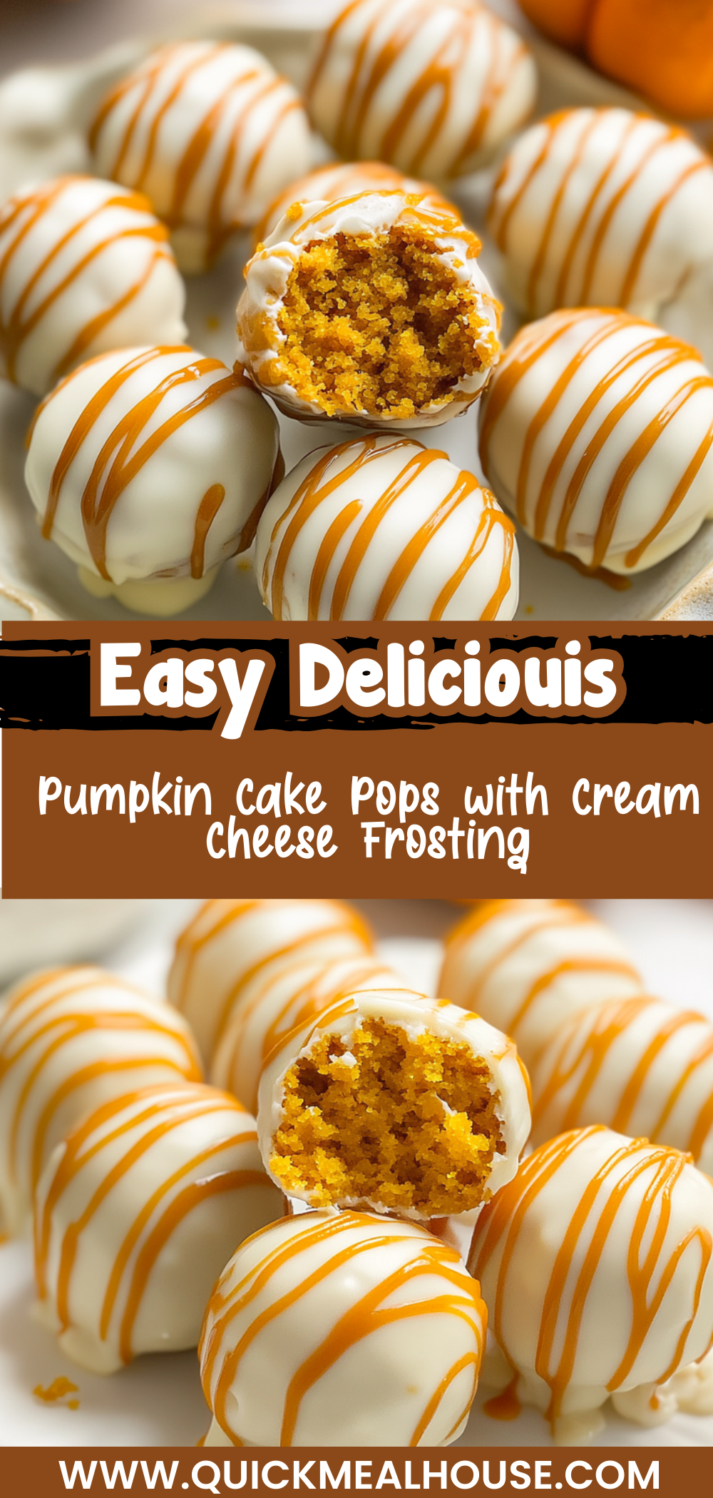 Pumpkin Cake Pops