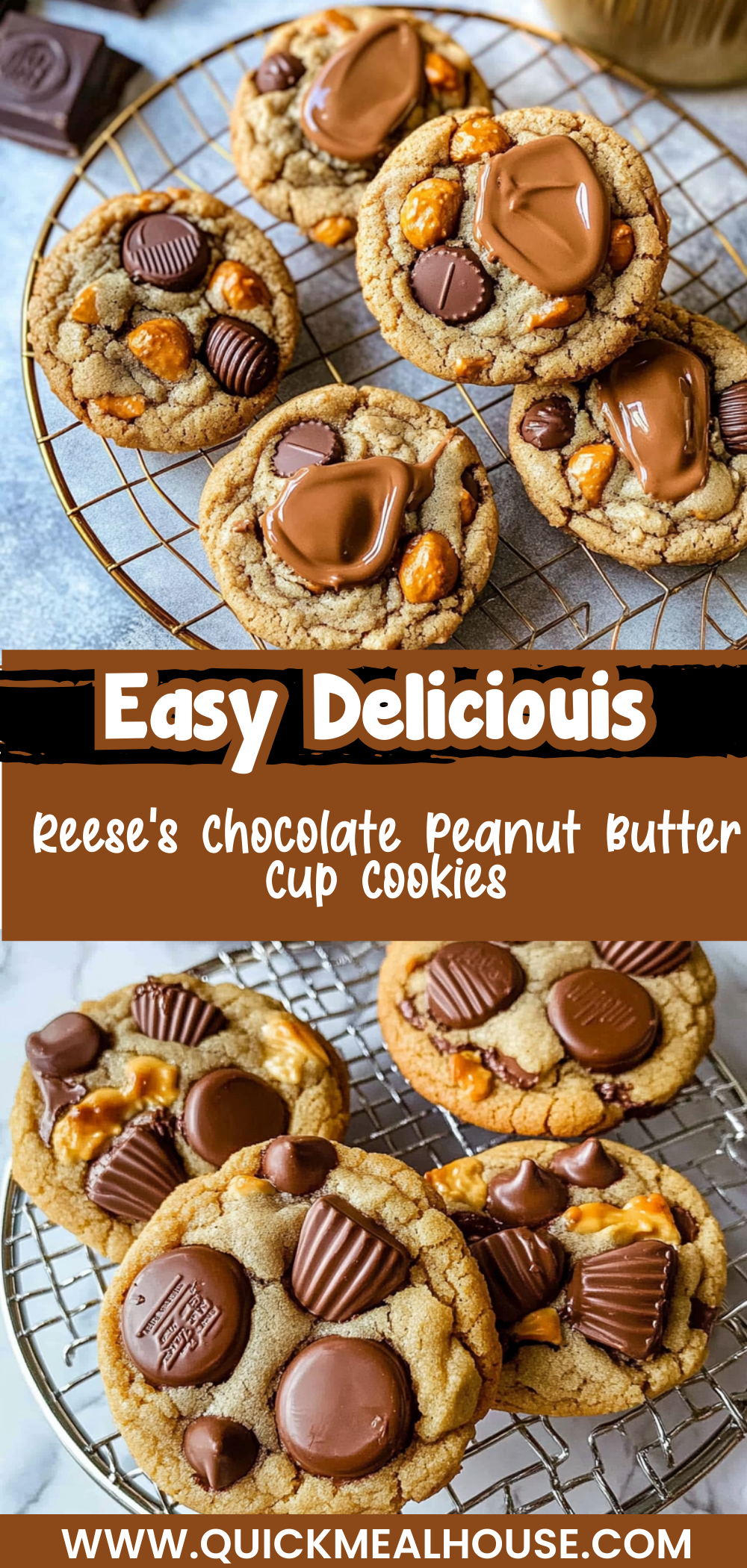 Reese's Chocolate Peanut Butter Cup Cookies
