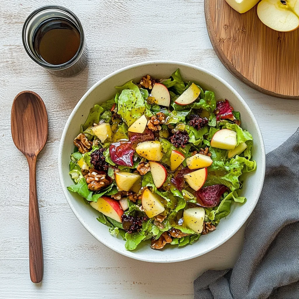 Autumn Salad with Apple Cider Vinaigrette: Cozy & Crisp