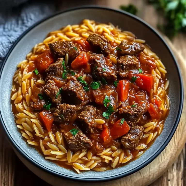 Beef Giouvetsi (Greek Beef Orzo Pasta) Recipe: Comforting…