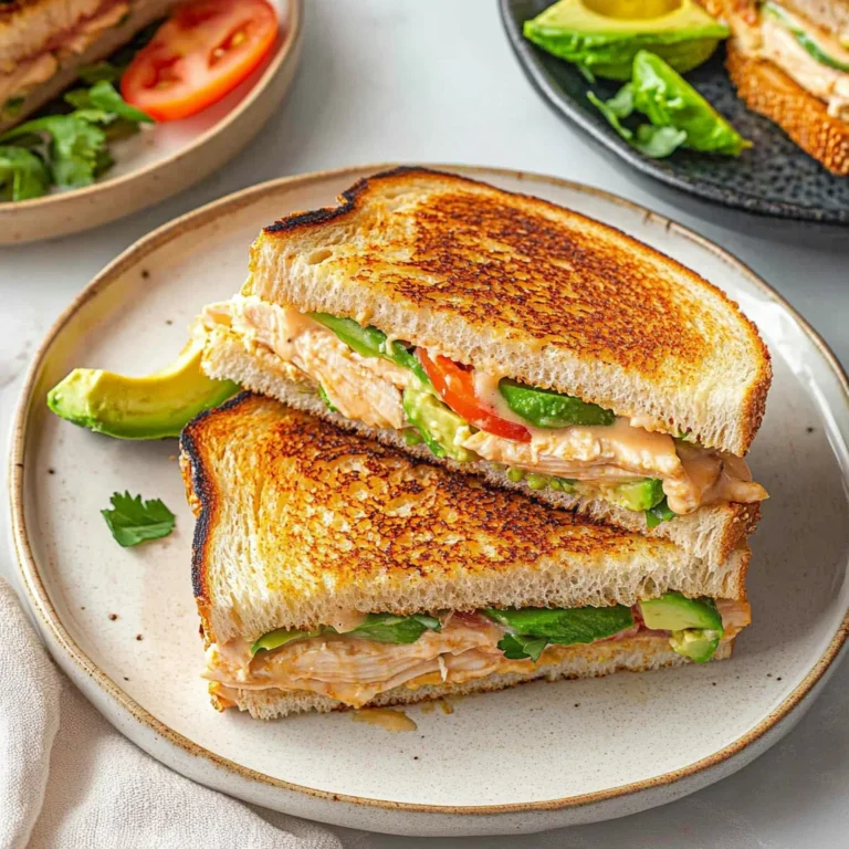 Chicken Avocado Melt Sandwich: Creamy and Satisfying Delight
