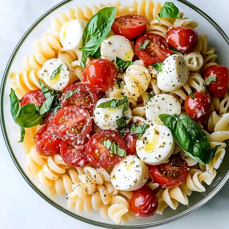 Creamy Caprese Pasta Salad: Your Summer Favorite