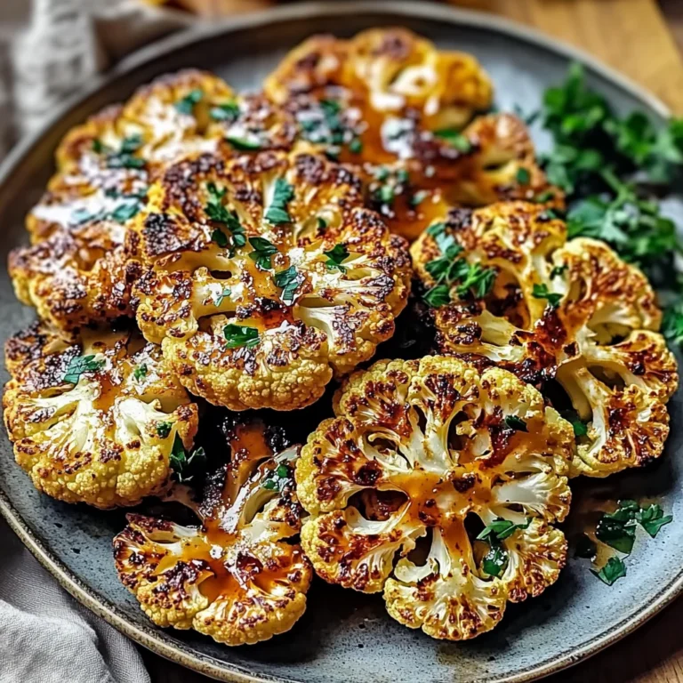 Crispy Baked Cauliflower Steaks: A Flavorful Delight