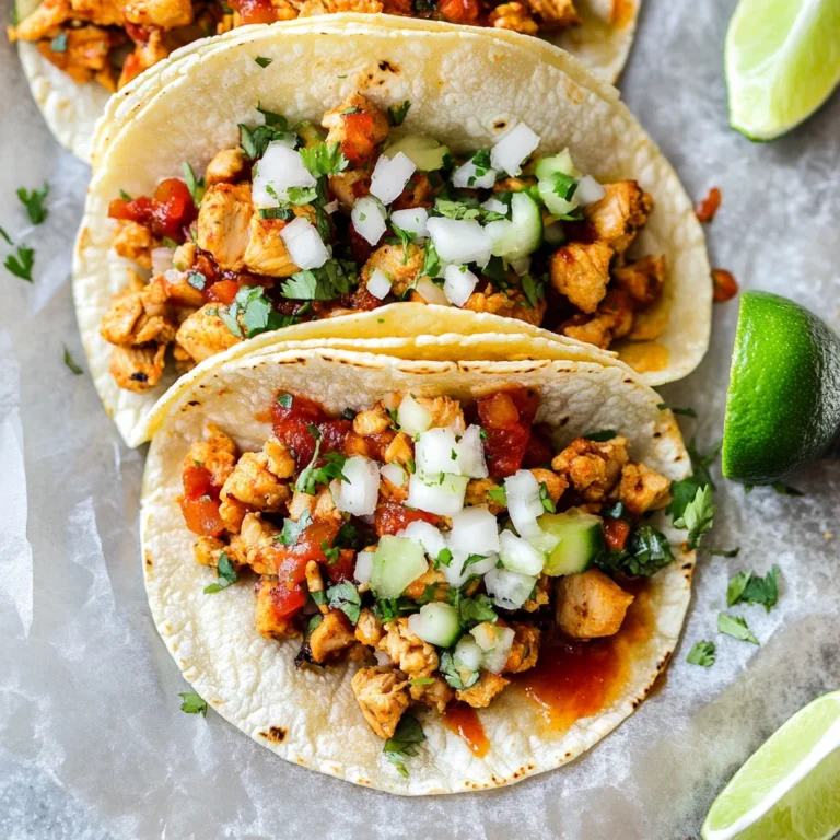 Easy Chicken Street Tacos Recipe: Flavor-Packed Delight!