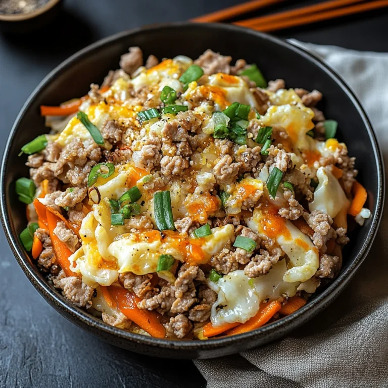 Egg Roll in a Bowl: Savory One-Skillet Keto Delight