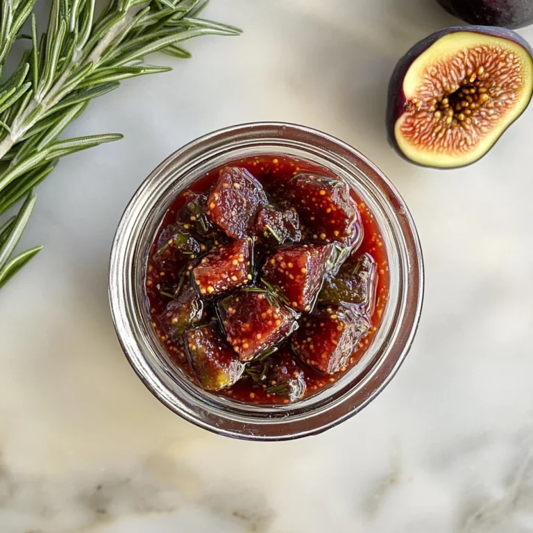 Fig Rosemary and Red Wine Jam: A Gourmet Delight