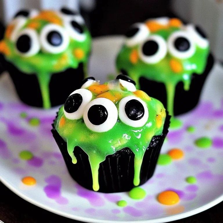 Halloween Slime Cupcakes: Spookily Delicious Treats!