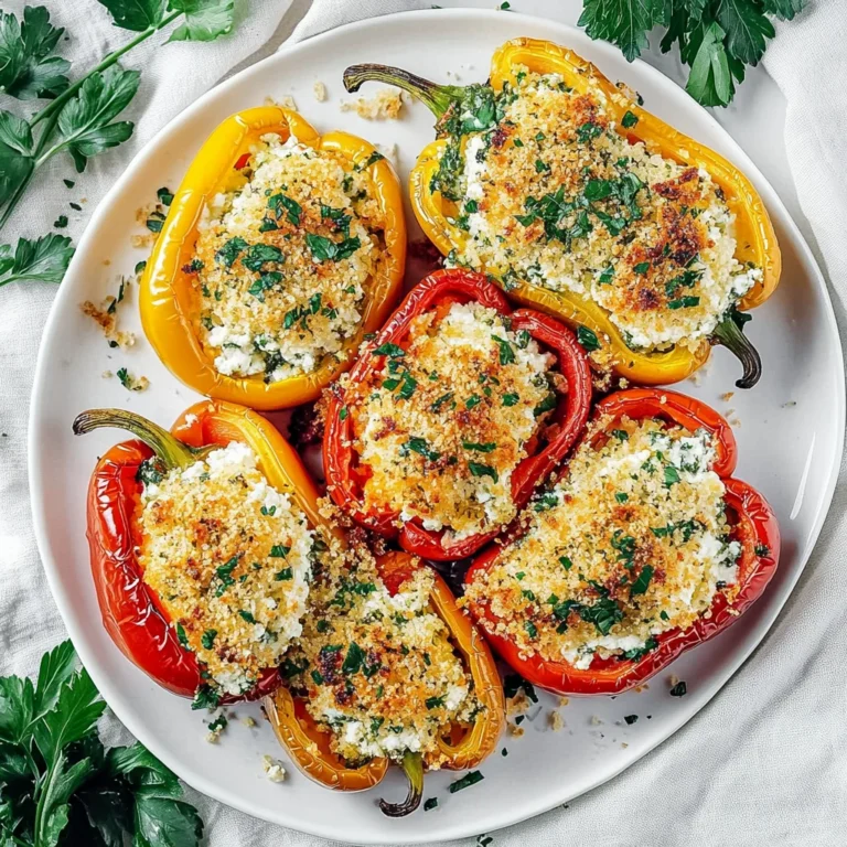 Herby Ricotta Stuffed Peppers: Comfort on a Plate