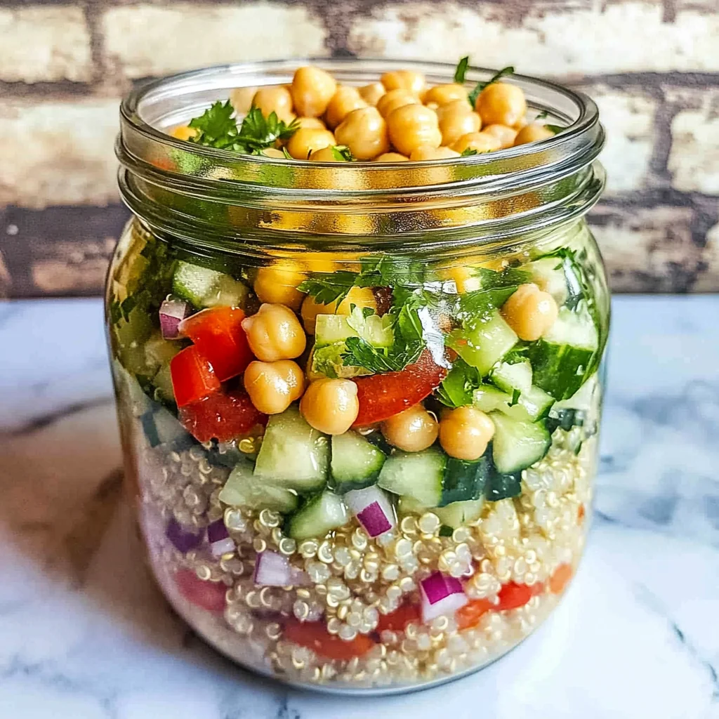 High-Protein Chickpea Quinoa Salad: Fresh and Zesty Delight