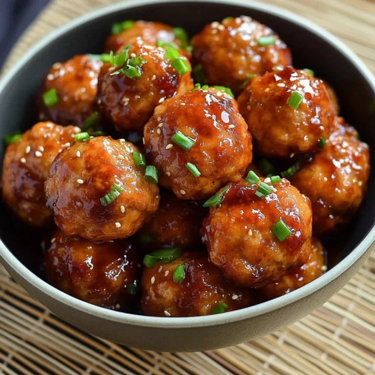Honey Garlic Teriyaki Chicken Meatballs: Juicy Perfection
