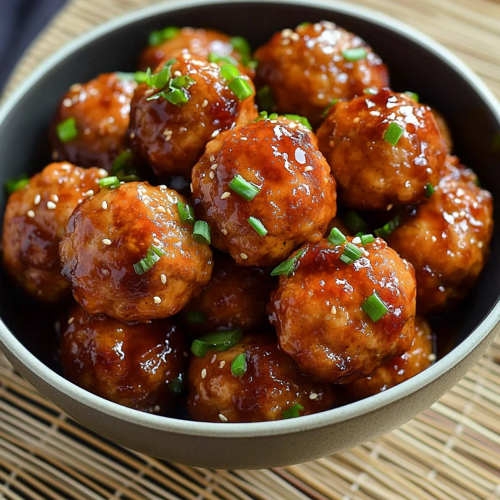 Honey Garlic Teriyaki Chicken Meatballs: Juicy Perfection