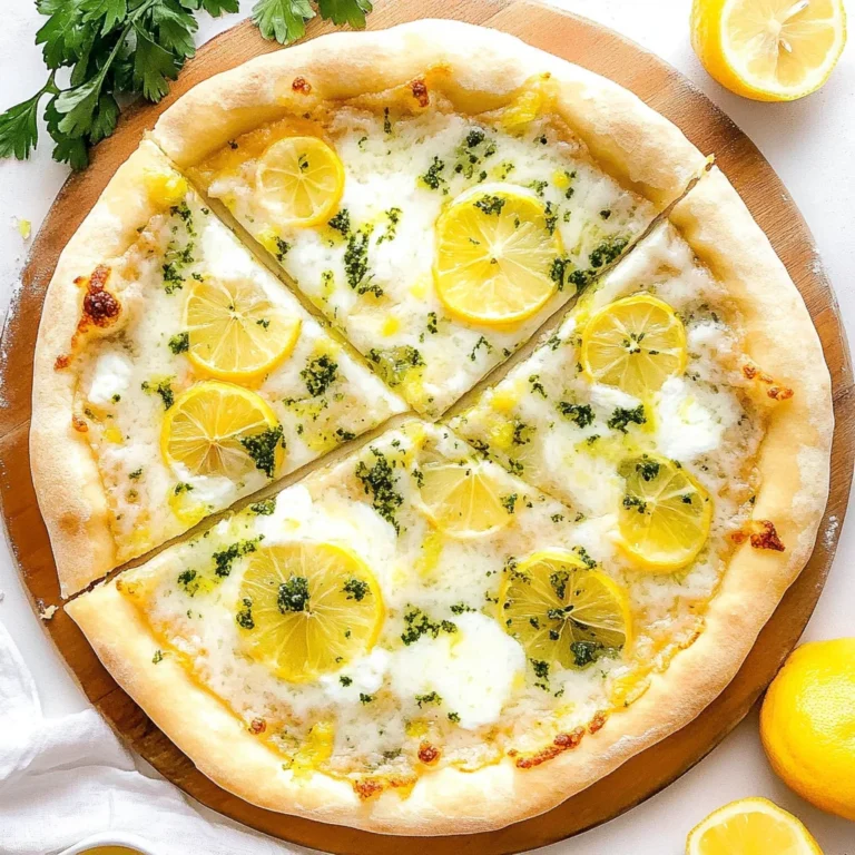 Lemon Pizza: A Zesty Gourmet Delight at Home