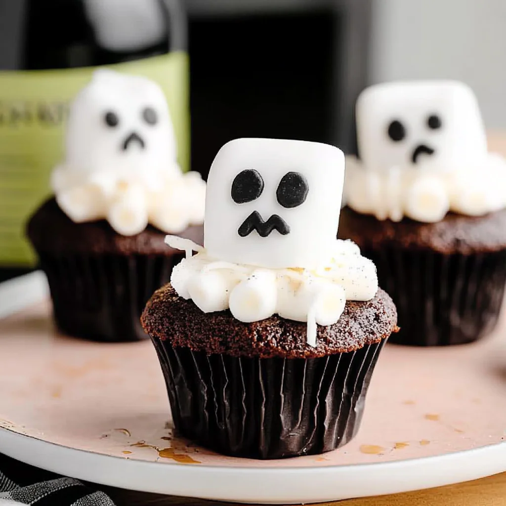 Marshmallow Ghost Cupcakes: Spookily Delightful Treats