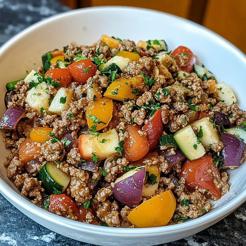 Mediterranean Ground Beef Stir-Fry: Flavorful and Quick