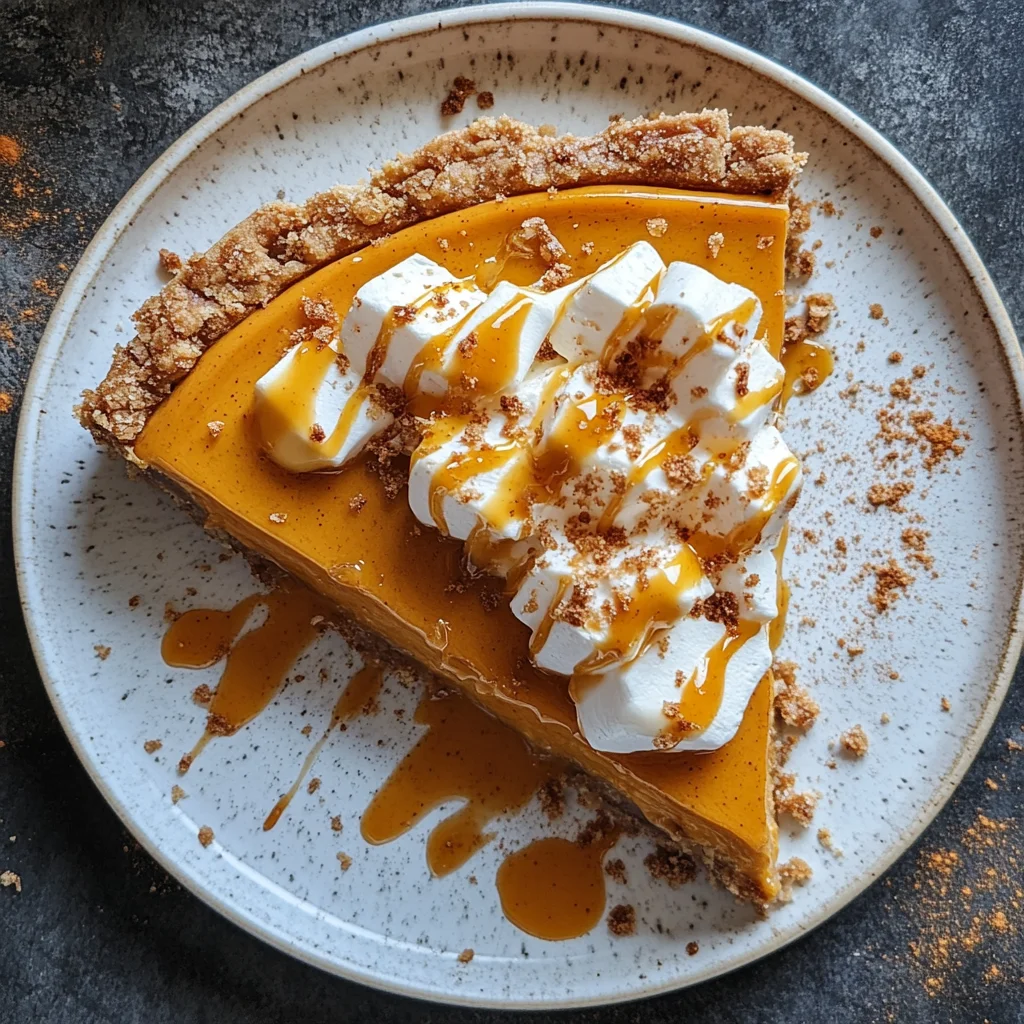 No Bake Marshmallow Pumpkin Pie: Effortlessly Delicious