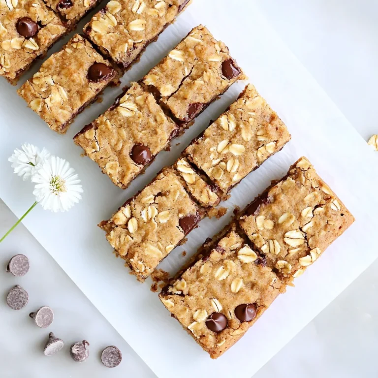 Oatmeal Chocolate Chip Bars: Chewy and Irresistible Treats
