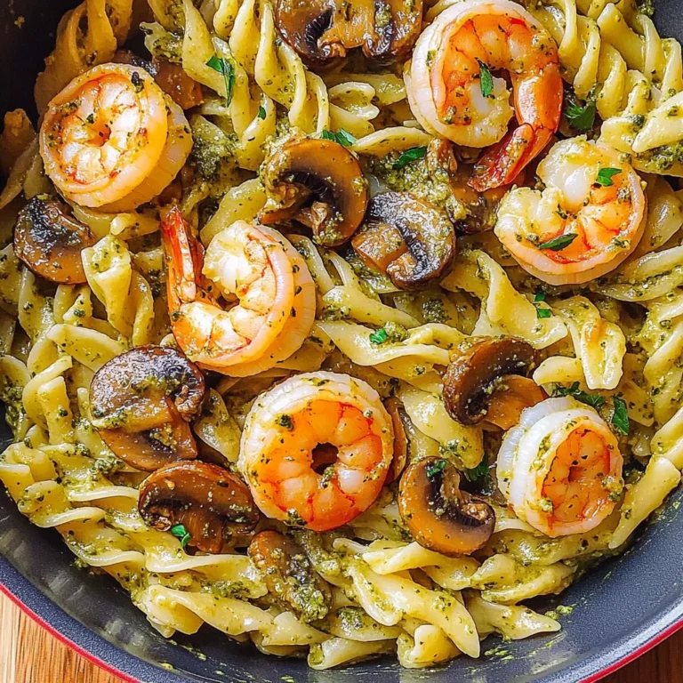 Pesto Shrimp Mushroom Pasta: A Creamy Delight Awaits