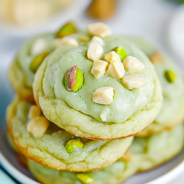 Pistachio Pudding Cookies: Chewy Bliss Awaits You