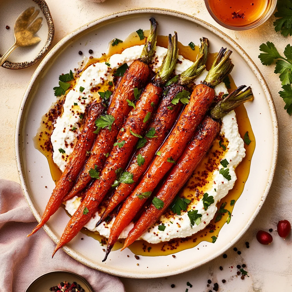 Roasted Carrots with Whipped Ricotta and Hot Honey: Irres…