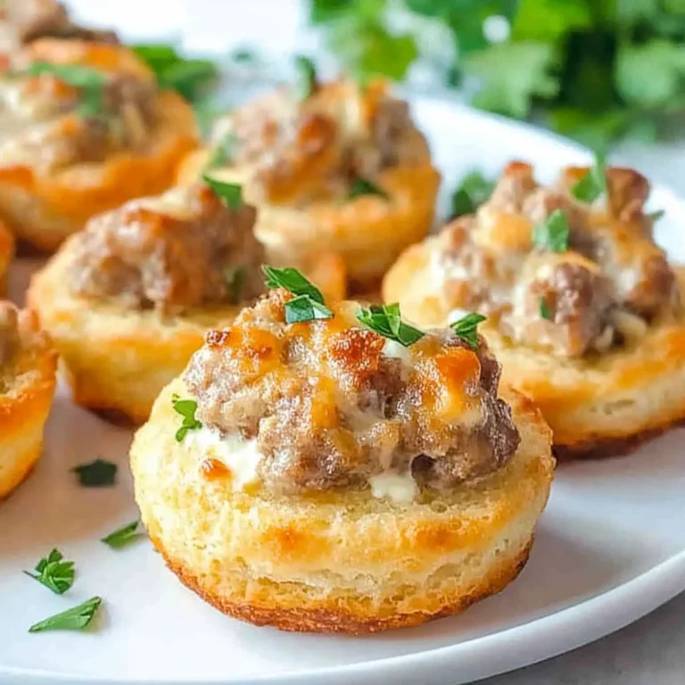 Sausage and Cream Cheese Biscuit Bites: Irresistibly Flaky