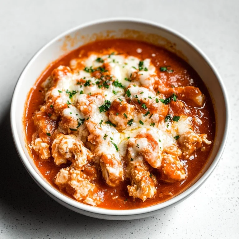 Super Yummy Cottage Cheese Chicken Parm Bowl: Comfort Red…