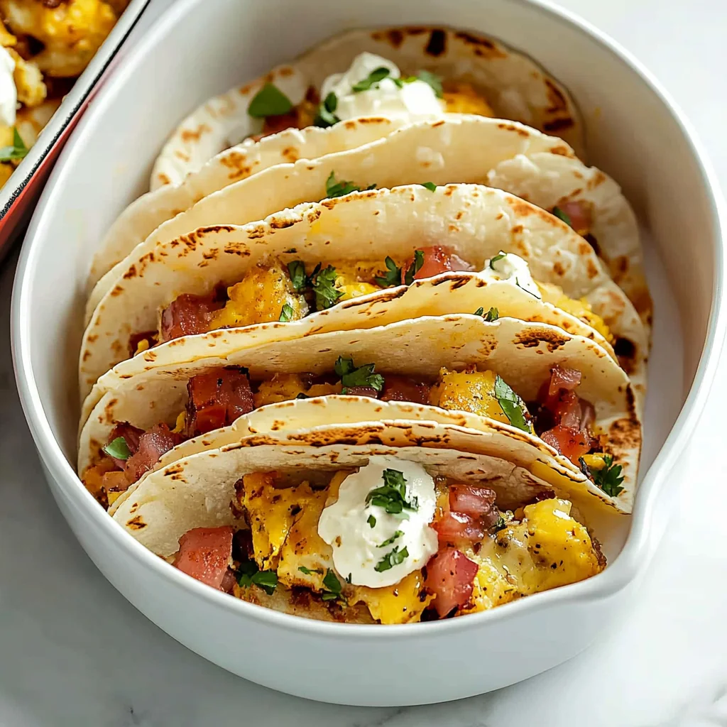 Tasty Baked Breakfast Tacos: A Crunchy Morning Delight
