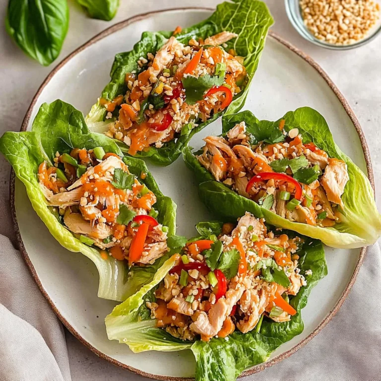 Thai Chicken Lettuce Wraps: Flavor-Packed Delight