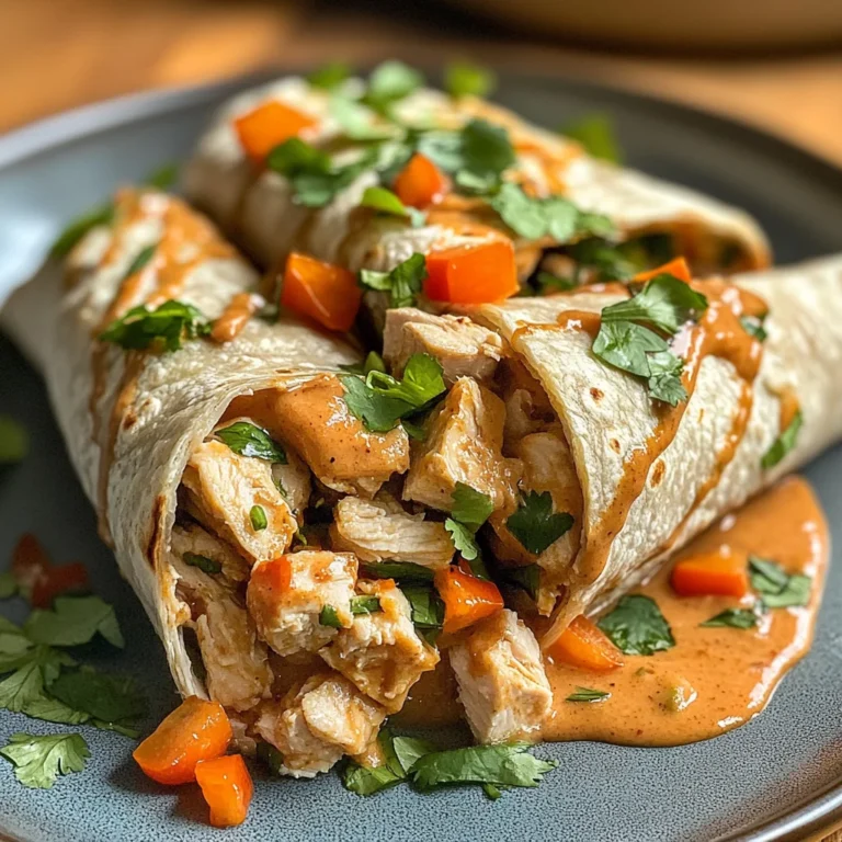 Thai Peanut Chicken Wraps: A Flavorful Weeknight Delight