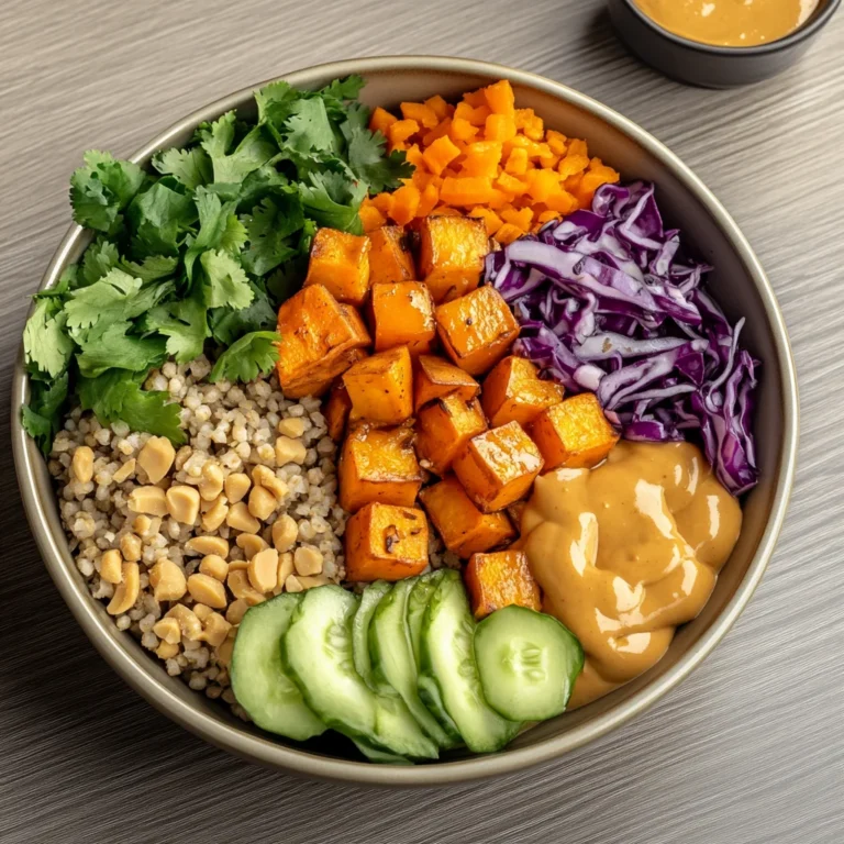 Thai Peanut Sweet Potato Buddha Bowl: A Flavor Explosion