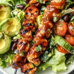BBQ Chicken Skewer Salad