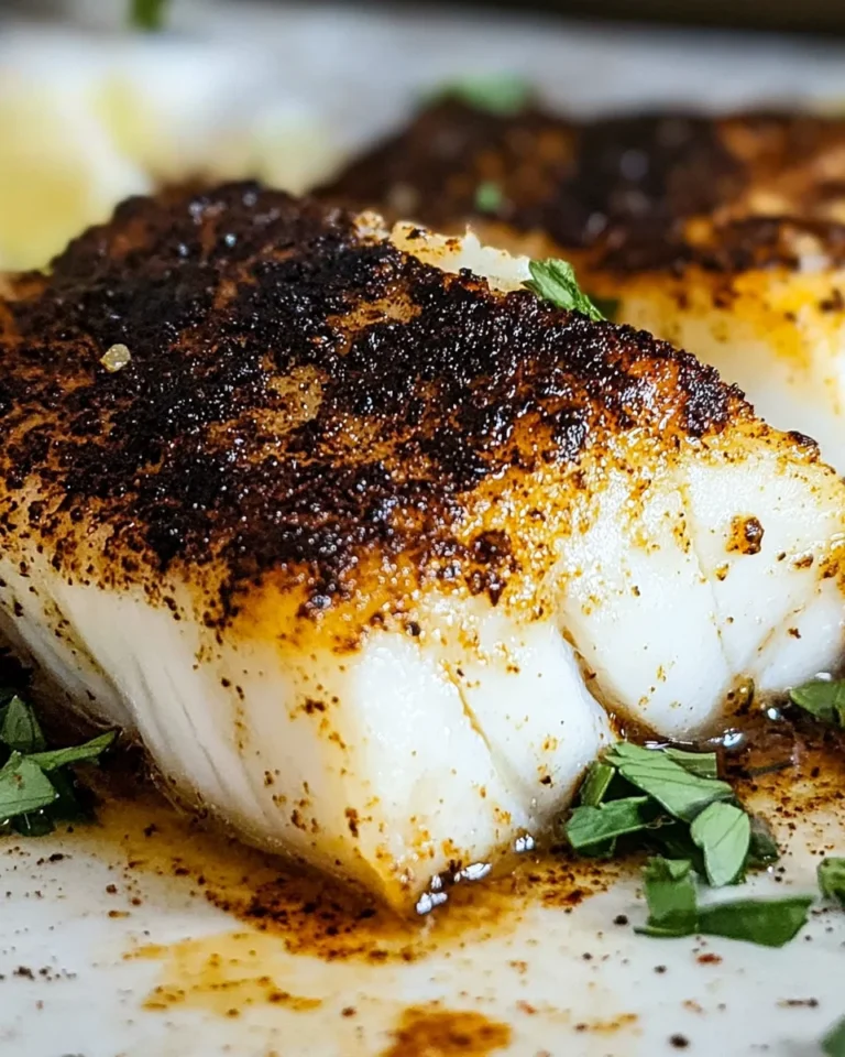 Baked Blackened Cod
