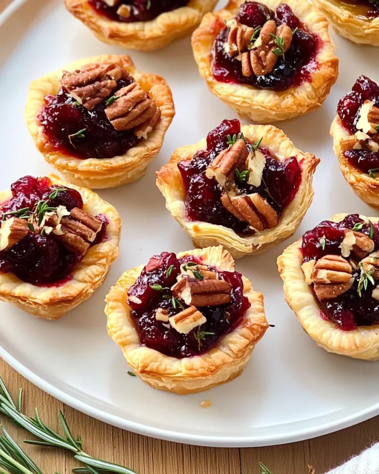 Baked Cranberry Brie Bites
