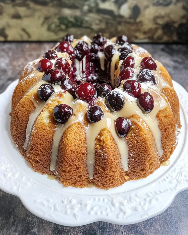Cherry Amaretto Bundt Cake