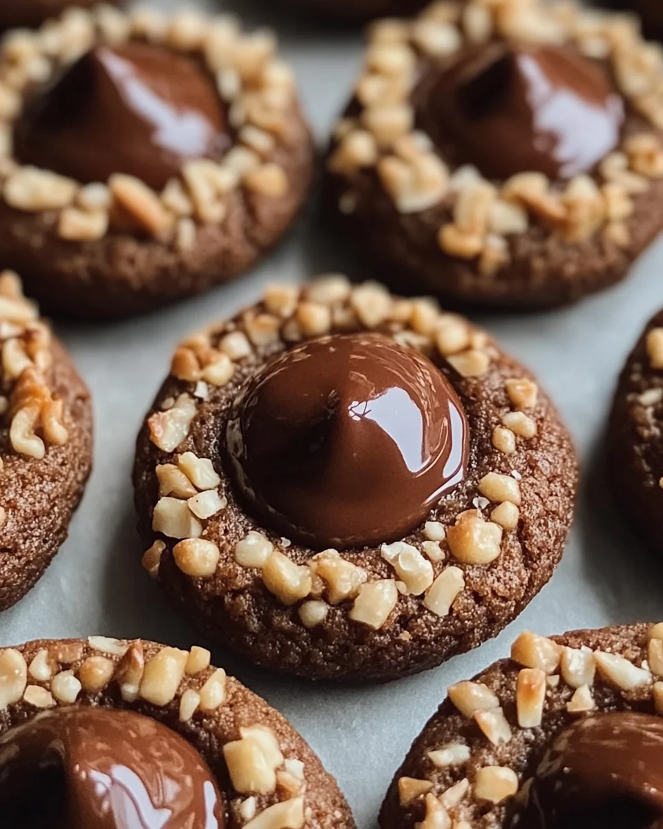 Chocolate Hazelnut Thumbprint Cookies Recipe