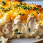 Creamy Chicken Cauliflower Rice Casserole That’s Light Yet Comforting