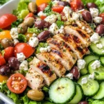 Easy Greek Salad with Chicken