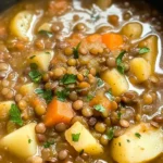 Easy Lentil Potato Soup Recipe