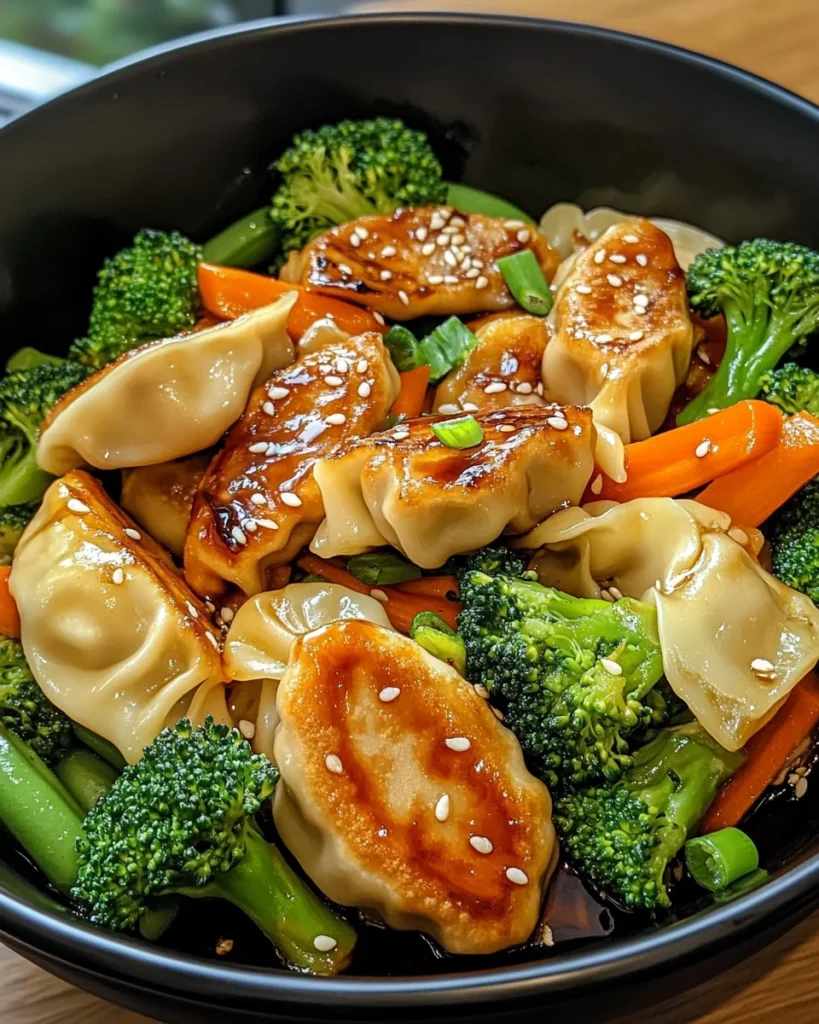 Enjoy a Tasty Potsticker Stir Fry in Just 30 Minutes!