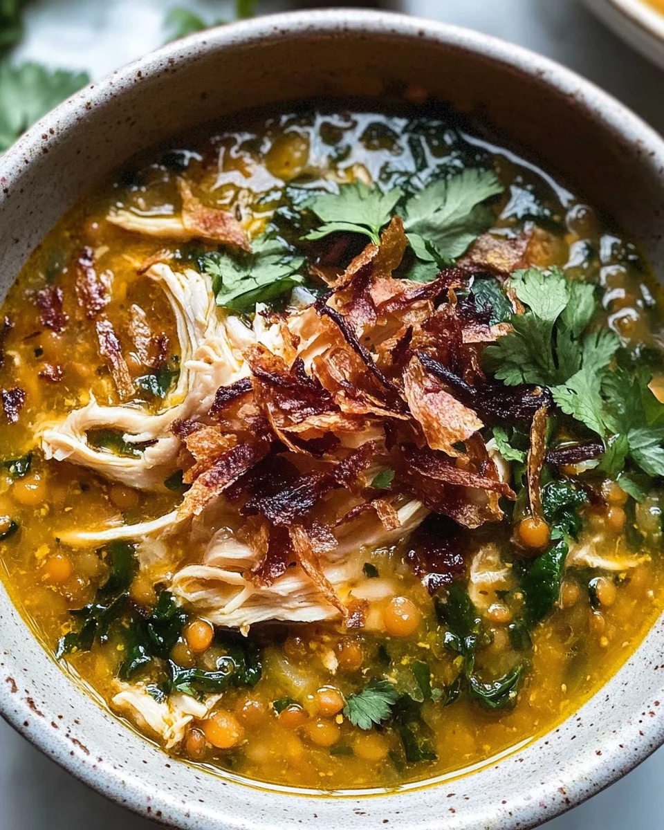 Golden Chicken and Lentil Soup