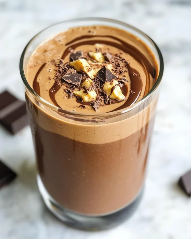 Healthy Chocolate Peanut Butter Smoothie
