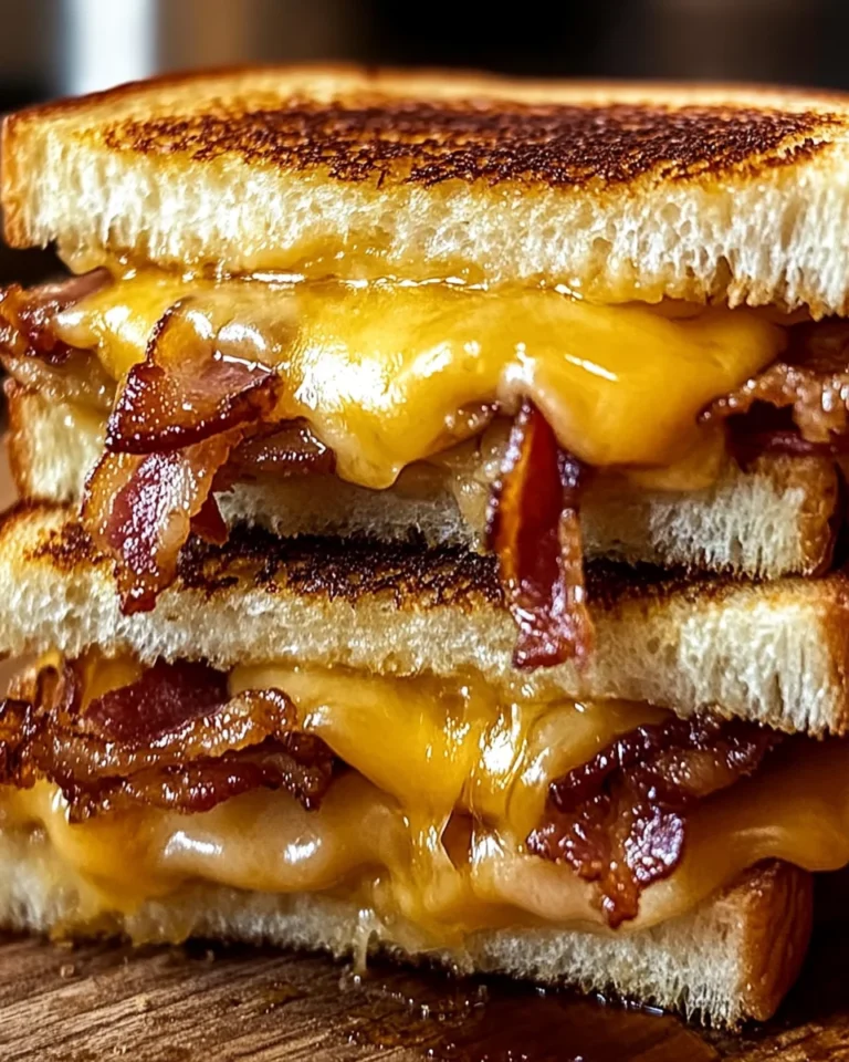 Hot Honey Apple Cheddar Beef Bacon Grilled Cheese