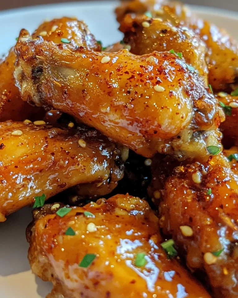 Hot Honey Peach Wings