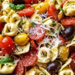 Italian Pasta Salad Recipe with Cheese Tortellini