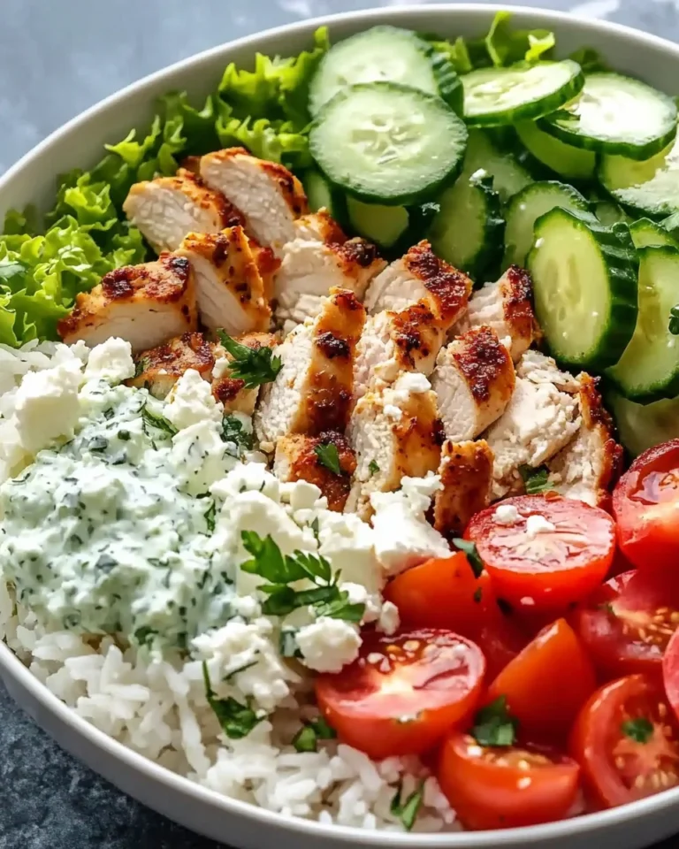 Juicy Mediterranean Chicken Bowl with Rice