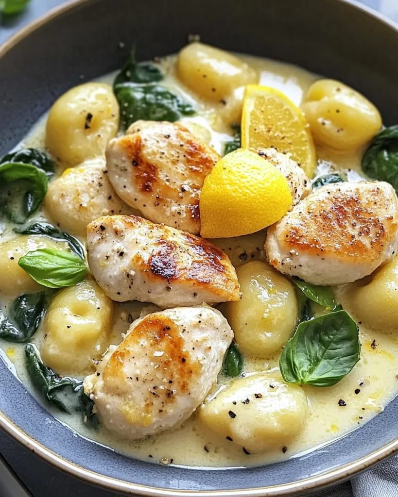 Lemon Gnocchi With Chicken