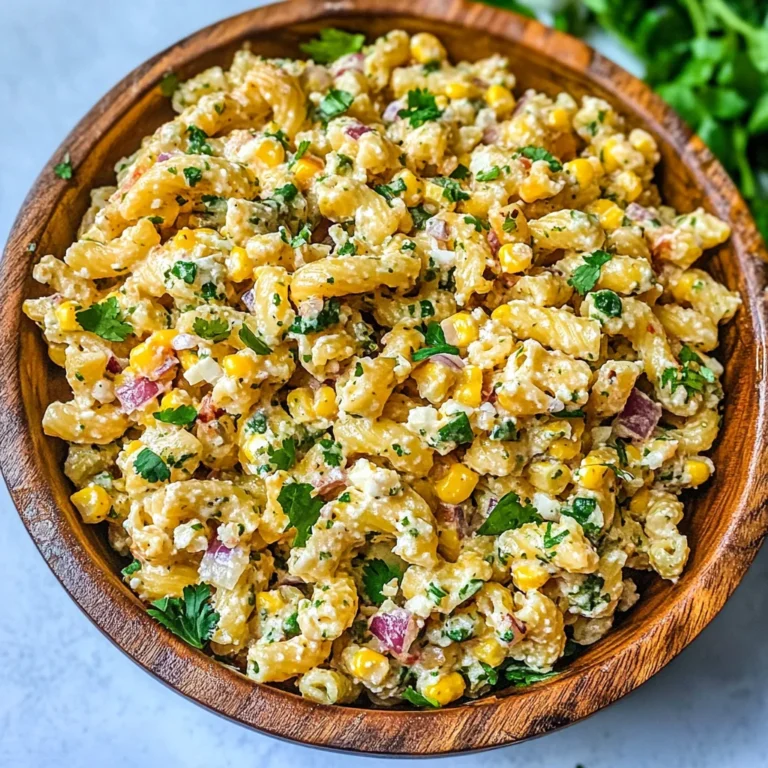 Mexican Street Corn Pasta Salad Recipe | Easy & Flavorful